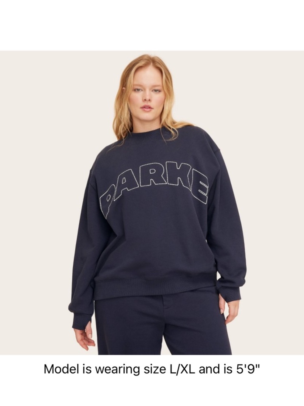 Parke x Target mock neck pullover sweatshirt “L/XL